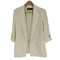 ザラ ZARA ロールアップスリーブ テーラード ジャケット レディース import:M