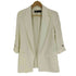 ザラ ZARA ロールアップスリーブ テーラード ジャケット レディース import:M