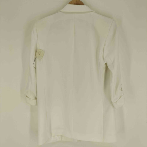 ザラ ZARA ロールアップスリーブ テーラード ジャケット レディース import:M