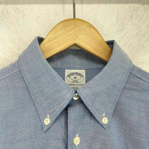 ブルックスブラザーズ 346 BROOKS BROTHERS SLIM FIT オックスフォード ボタン ロゴ 刺繍 B.D L/S シャツ メンズ import:M
