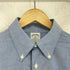 ブルックスブラザーズ 346 BROOKS BROTHERS SLIM FIT オックスフォード ボタン ロゴ 刺繍 B.D L/S シャツ メンズ import:M