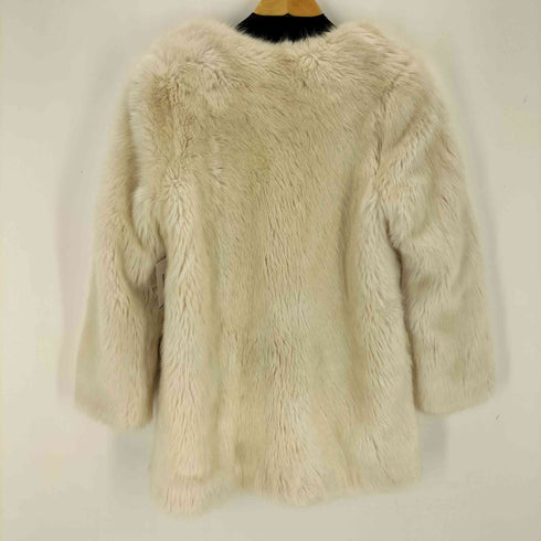 スナイデル snidel ノーカラーミドルエコファーコート レディース FREE