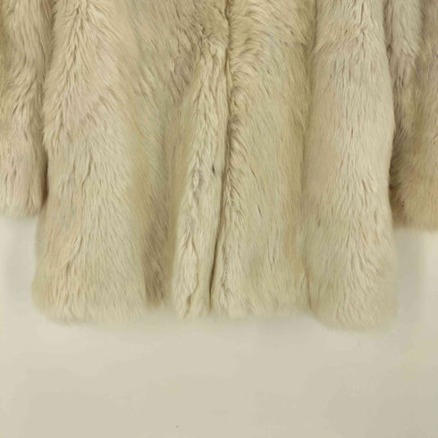 スナイデル snidel ノーカラーミドルエコファーコート レディース FREE