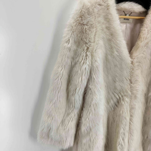 スナイデル snidel ノーカラーミドルエコファーコート レディース FREE