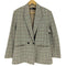 ザラ ZARA チェック ダブルブレスト ピークドラペル テーラード ジャケット レディース import:M
