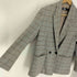 ザラ ZARA チェック ダブルブレスト ピークドラペル テーラード ジャケット レディース import:M