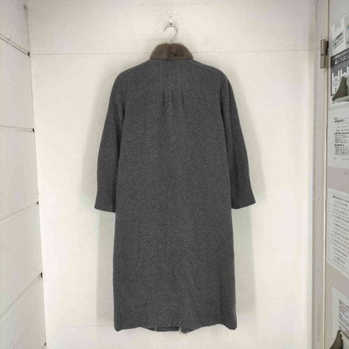 LOBJIE mink fur カシミヤ混 襟ミンクファーロングーコート レディース JPN:9号