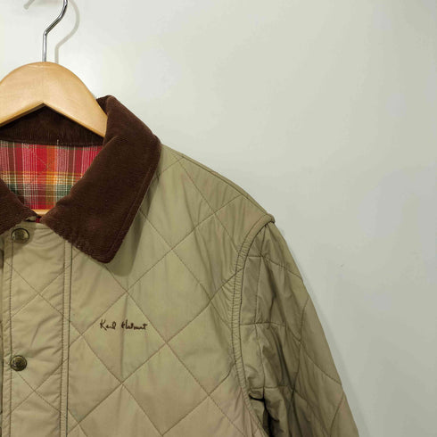 カールヘルム Karl Helmut 裏地オンブレチェック ダブルジップ キルティングジャケット ハンティング メンズ import:L