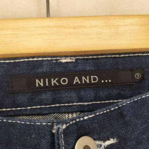 ニコアンド niko and... ワイド デニム ペインターパンツ メンズ JPN:3