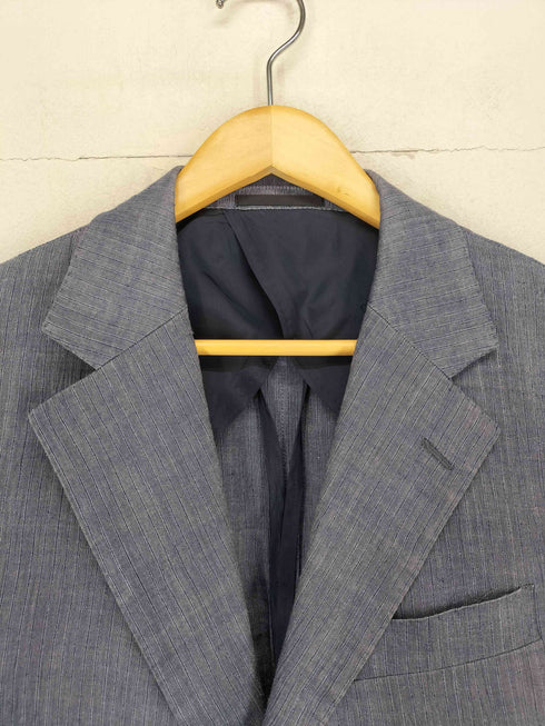 バーバリー BURBERRY ワッシャー加工 リネン テーラードジャケット メンズ 94-84-165-ab4