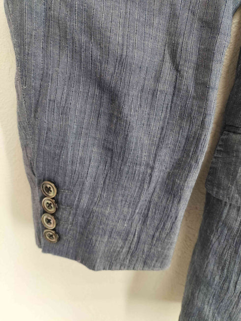 バーバリー BURBERRY ワッシャー加工 リネン テーラードジャケット メンズ 94-84-165-ab4