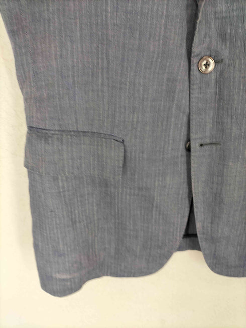 バーバリー BURBERRY ワッシャー加工 リネン テーラードジャケット メンズ 94-84-165-ab4