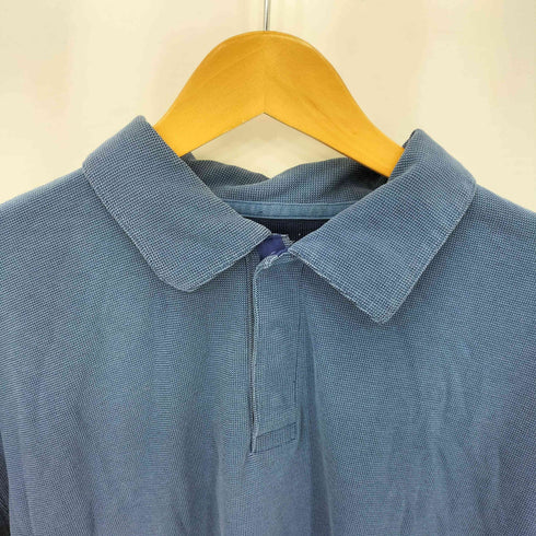 パタゴニア patagonia 00S 裾ロゴ刺繍 鹿の子 ロングスリーブ ポロシャツ メンズ import:L