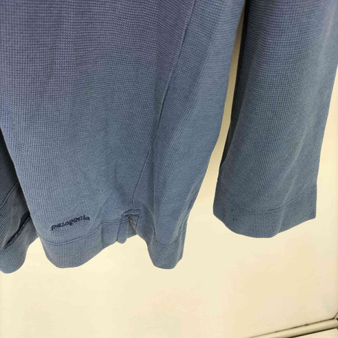 パタゴニア patagonia 00S 裾ロゴ刺繍 鹿の子 ロングスリーブ ポロシャツ メンズ import:L