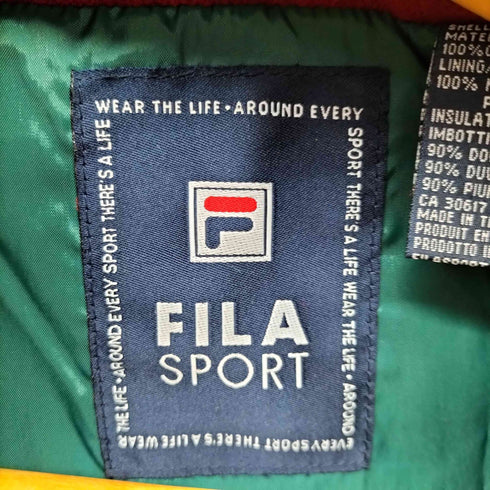 フィラスポーツ FILA SPORTS バイカラー ダウンジャケット メンズ import:M