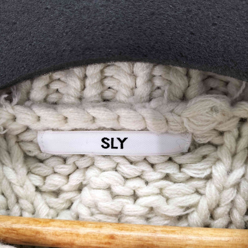 スライ SLY COW CABLE SWEATER レディース FREE