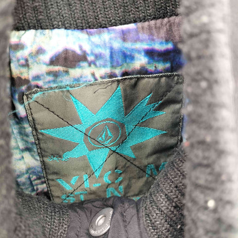 ヴォルコム VOLCOM ナイロン マルチポケット ワッペン付き ブルゾン ジャケット メンズ M