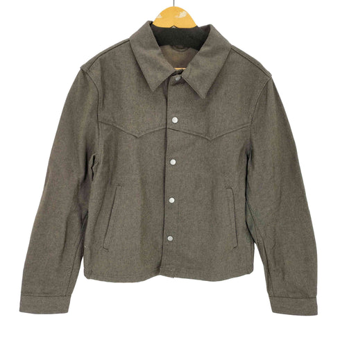 ザラ ZARA ツイル構造シャツジャケット メンズ import:M