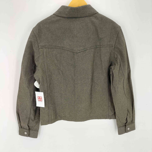 ザラ ZARA ツイル構造シャツジャケット メンズ import:M