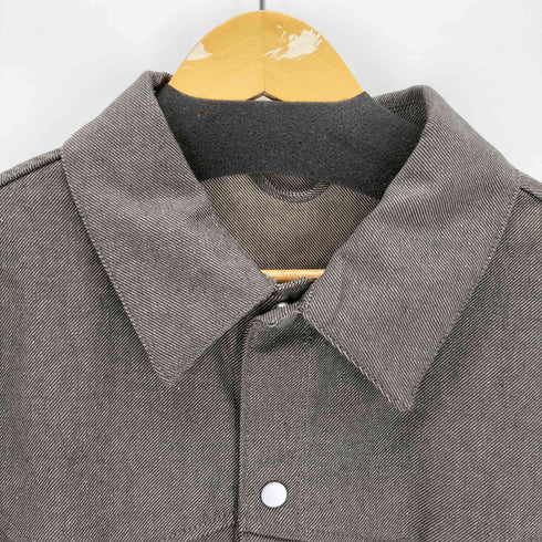 ザラ ZARA ツイル構造シャツジャケット メンズ import:M