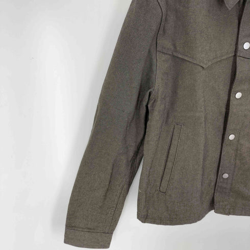 ザラ ZARA ツイル構造シャツジャケット メンズ import:M