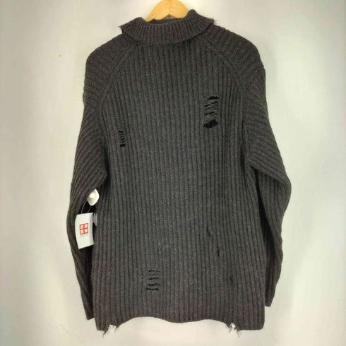 ネヴァーフォーゲット NVRFRGT RAW WOOL DAMAGED CARDIGAN ダメージ カーディガン メンズ JPN:1