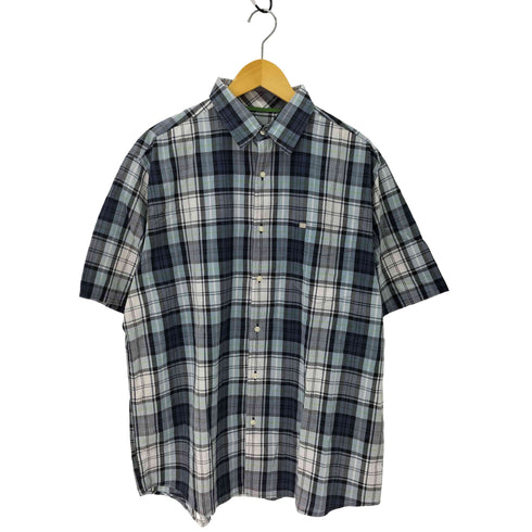 ノーティカ NAUTICA チェック 半袖シャツ メンズ import:L
