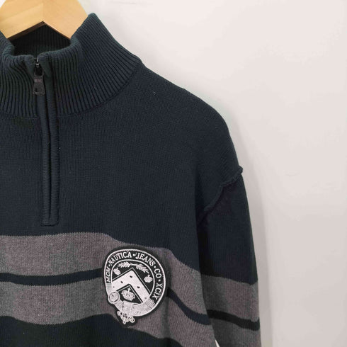 ノーティカ NAUTICA ハーフジップ コットンニット メンズ import:XL