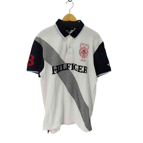 トミーヒルフィガー TOMMY HILFIGER ナンバリング ラガーシャツ メンズ import:XL
