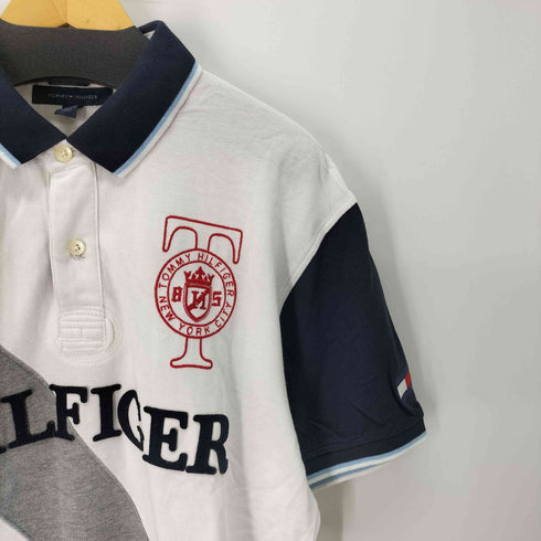 トミーヒルフィガー TOMMY HILFIGER ナンバリング ラガーシャツ メンズ import:XL