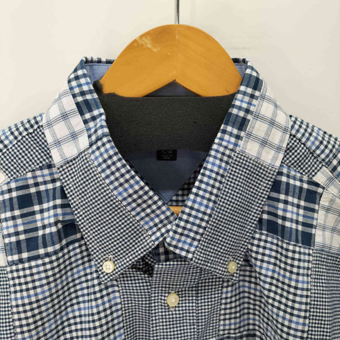 トミーヒルフィガー TOMMY HILFIGER パッチワーク 半袖BDシャツ メンズ import:XL