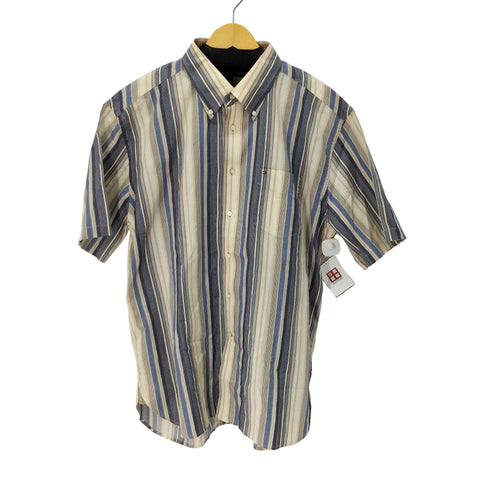 トミーヒルフィガー TOMMY HILFIGER ストライプ BD半袖シャツ メンズ import:XL
