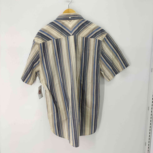 トミーヒルフィガー TOMMY HILFIGER ストライプ BD半袖シャツ メンズ import:XL