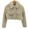 ザラ ZARA クロップド ボア ジャケット レディース import:XS