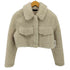 ザラ ZARA クロップド ボア ジャケット レディース import:XS
