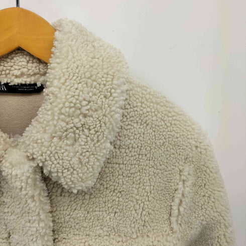 ザラ ZARA クロップド ボア ジャケット レディース import:XS