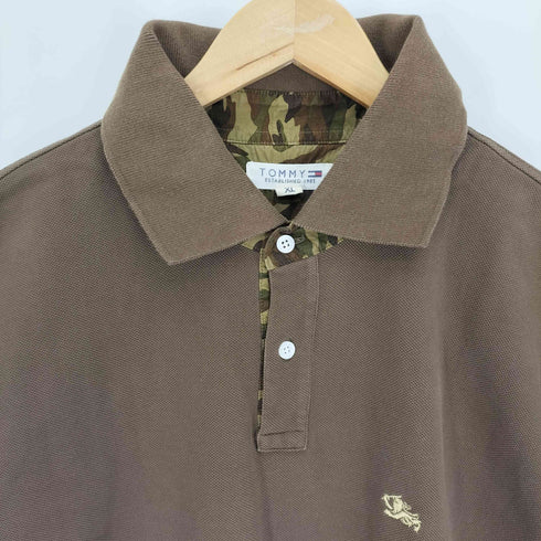 トミーヒルフィガー TOMMY HILFIGER 鹿の子 ポロシャツ メンズ import:XL