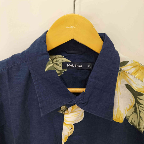 ノーティカ NAUTICA ハイビスカス 半袖シャツ メンズ import:XL