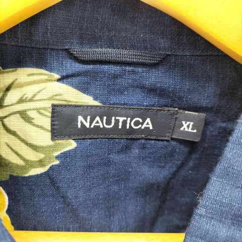ノーティカ NAUTICA ハイビスカス 半袖シャツ メンズ import:XL
