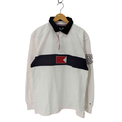 トミーヒルフィガー TOMMY HILFIGER 長袖 ラガーシャツ メンズ import:XL