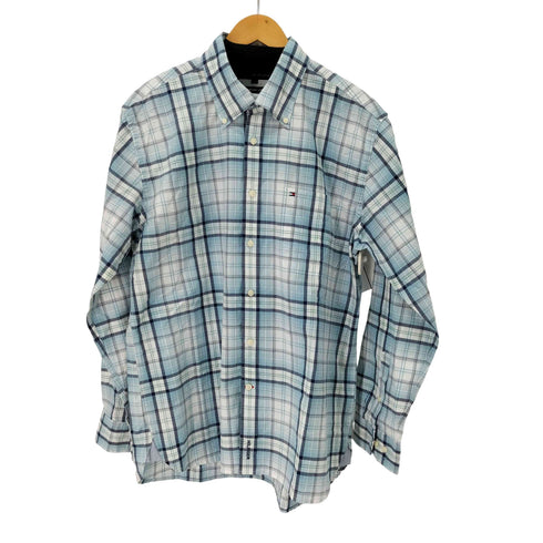 トミーヒルフィガー TOMMY HILFIGER 80’S two-ply チェック BDシャツ メンズ import:L