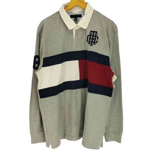 トミーヒルフィガー TOMMY HILFIGER 長袖 ラガーシャツ メンズ import:XL