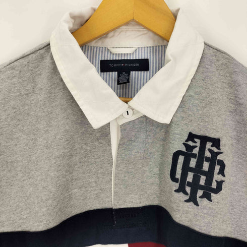 トミーヒルフィガー TOMMY HILFIGER 長袖 ラガーシャツ メンズ import:XL