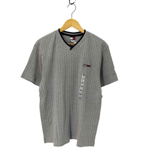 トミーヒルフィガー TOMMY HILFIGER ロゴ刺繍 Vnekku カットソー メンズ import:L