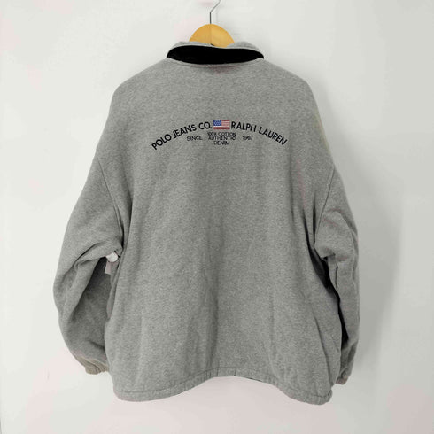 ポロジーンズカンパニーラルフローレン POLO JEANS COMPANY RALPH LAUREN リバーシブル ナイロン スウェット コーチジャケット メンズ import:XL