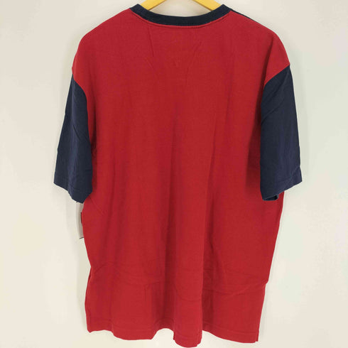 トミーヒルフィガー TOMMY HILFIGER 鹿の子切替 クルーネックTシャツ メンズ import:XL