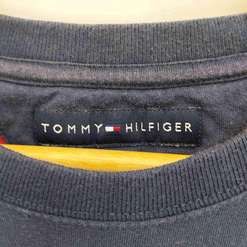 トミーヒルフィガー TOMMY HILFIGER 鹿の子切替 クルーネックTシャツ メンズ import:XL