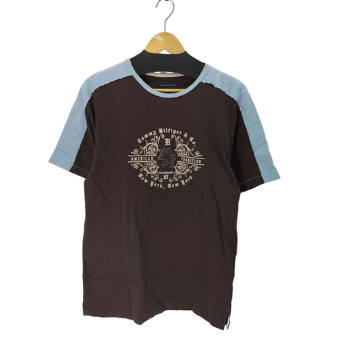 トミーヒルフィガー TOMMY HILFIGER Y2K ラグランTシャツ メンズ import:L