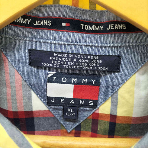 トミーヒルフィガー TOMMY HILFIGER チェック BD半袖シャツ メンズ import:XL