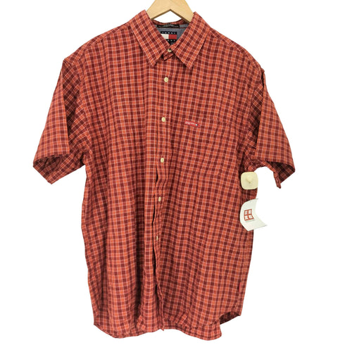 トミーヒルフィガー TOMMY HILFIGER チェック BD半袖シャツ メンズ import:L